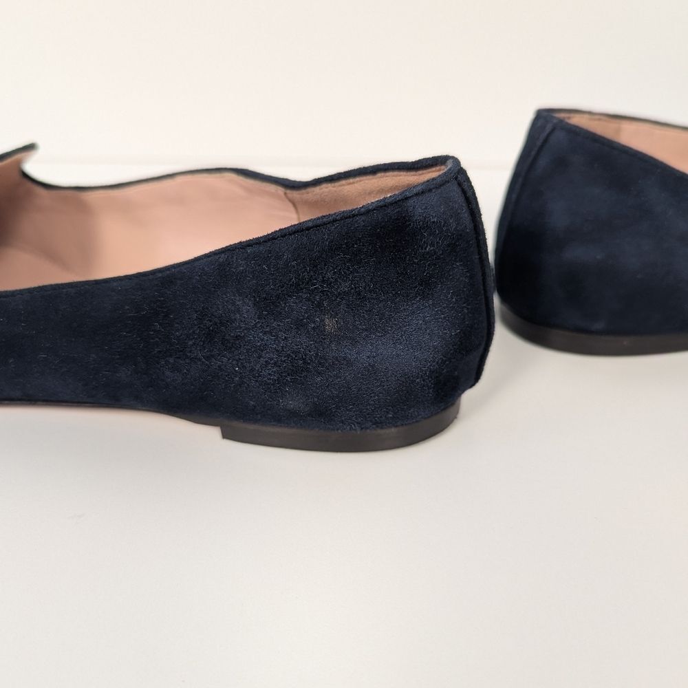 J. Crew Blue Suede Loafers Women's 7.5 - Picture 6 of 9